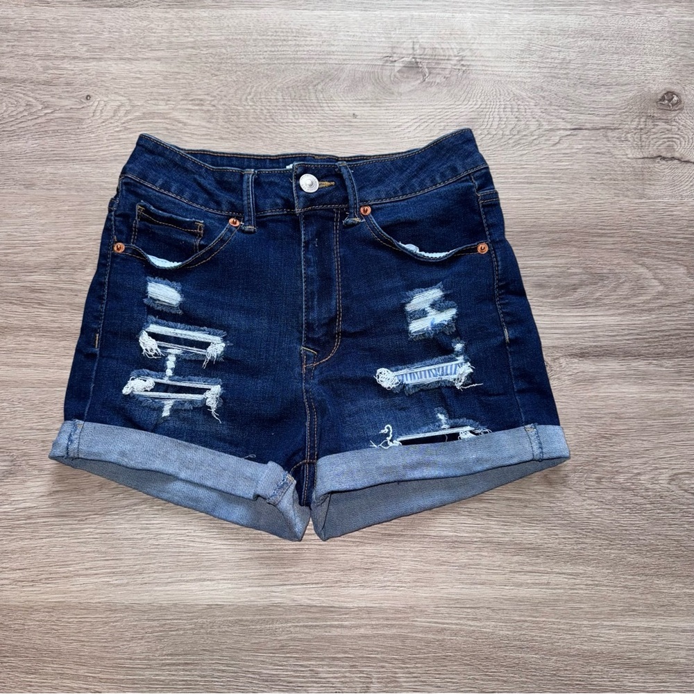 WAX JEANS Distressed Women's Shorts